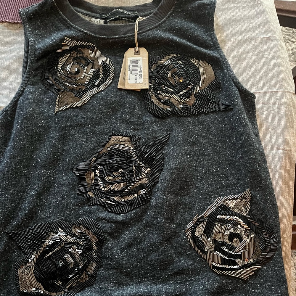 NWT all Saints beaded vest